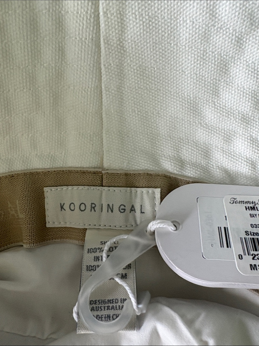 Kooringal White Textured Wide-Brim Hat - Picture 2 of 4